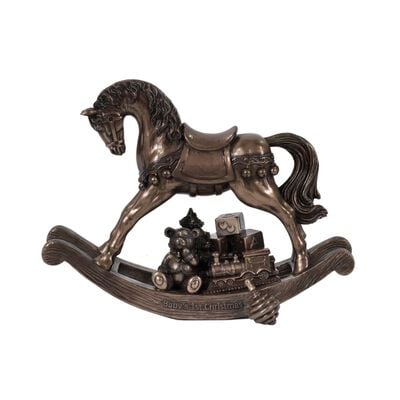 Genesis Baby's First Christmas Rocking Horse Sculpture
